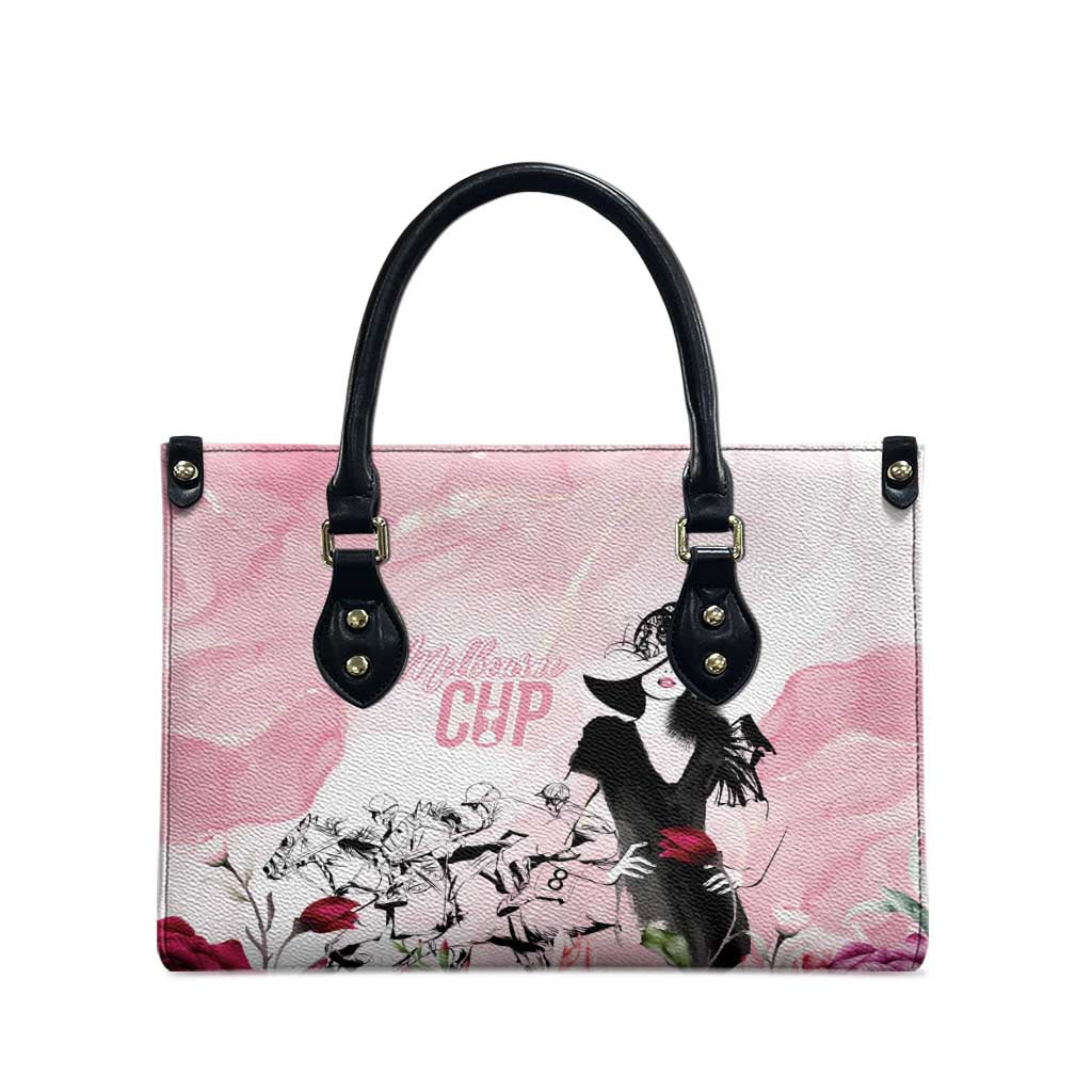 Melbourne Horse Racing Cup Pink Out Derby Leather Bag - Wonder Print Shop