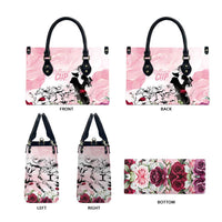Melbourne Horse Racing Cup Pink Out Derby Leather Bag - Wonder Print Shop