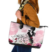 Melbourne Horse Racing Cup Pink Out Derby Leather Tote Bag - Wonder Print Shop