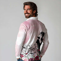 Melbourne Horse Racing Cup Pink Out Derby Long Sleeve Polo Shirt - Wonder Print Shop
