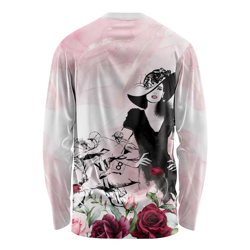 Melbourne Horse Racing Cup Pink Out Derby Long Sleeve Shirt - Wonder Print Shop