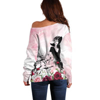 Melbourne Horse Racing Cup Pink Out Derby Off Shoulder Sweater - Wonder Print Shop