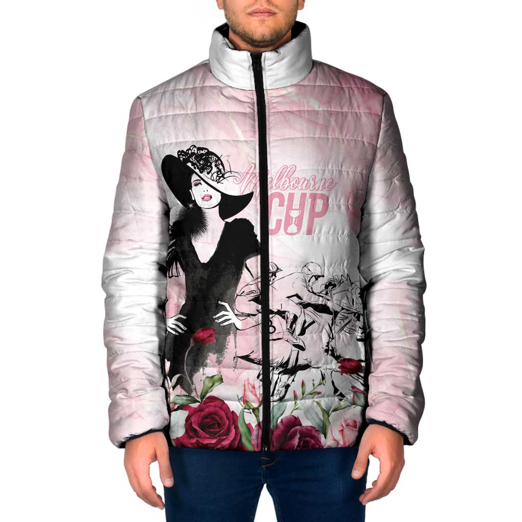 Melbourne Horse Racing Cup Pink Out Derby Padded Jacket - Wonder Print Shop