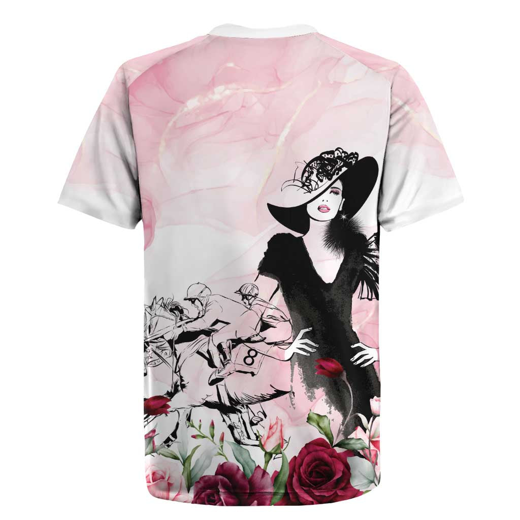 Melbourne Horse Racing Cup Pink Out Derby Rugby Jersey - Wonder Print Shop
