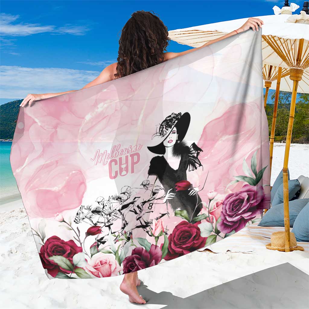 Melbourne Horse Racing Cup Pink Out Derby Sarong - Wonder Print Shop