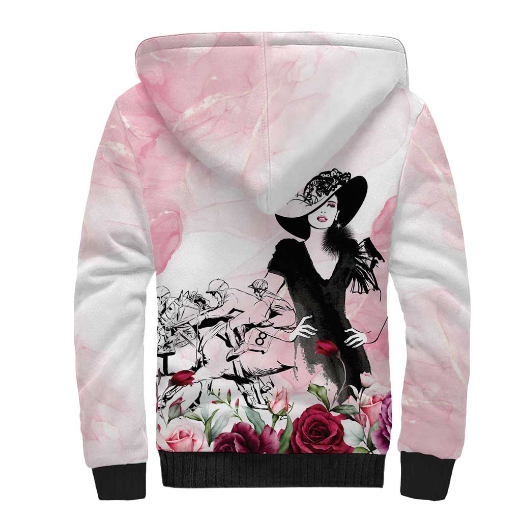 Melbourne Horse Racing Cup Pink Out Derby Sherpa Hoodie - Wonder Print Shop