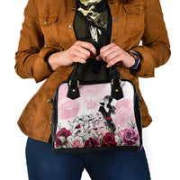 Melbourne Horse Racing Cup Pink Out Derby Shoulder Handbag - Wonder Print Shop