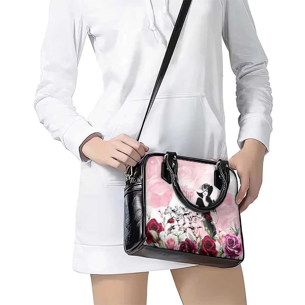 Melbourne Horse Racing Cup Pink Out Derby Shoulder Handbag - Wonder Print Shop