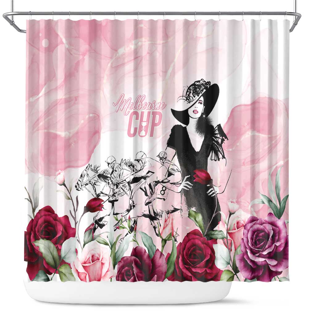 Melbourne Horse Racing Cup Pink Out Derby Shower Curtain - Wonder Print Shop