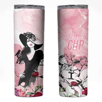 Melbourne Horse Racing Cup Pink Out Derby Skinny Tumbler - Wonder Print Shop