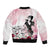 Melbourne Horse Racing Cup Pink Out Derby Sleeve Zip Bomber Jacket - Wonder Print Shop