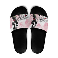 Melbourne Horse Racing Cup Pink Out Derby Slide Sandals - Wonder Print Shop