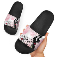 Melbourne Horse Racing Cup Pink Out Derby Slide Sandals - Wonder Print Shop