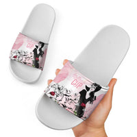 Melbourne Horse Racing Cup Pink Out Derby Slide Sandals - Wonder Print Shop