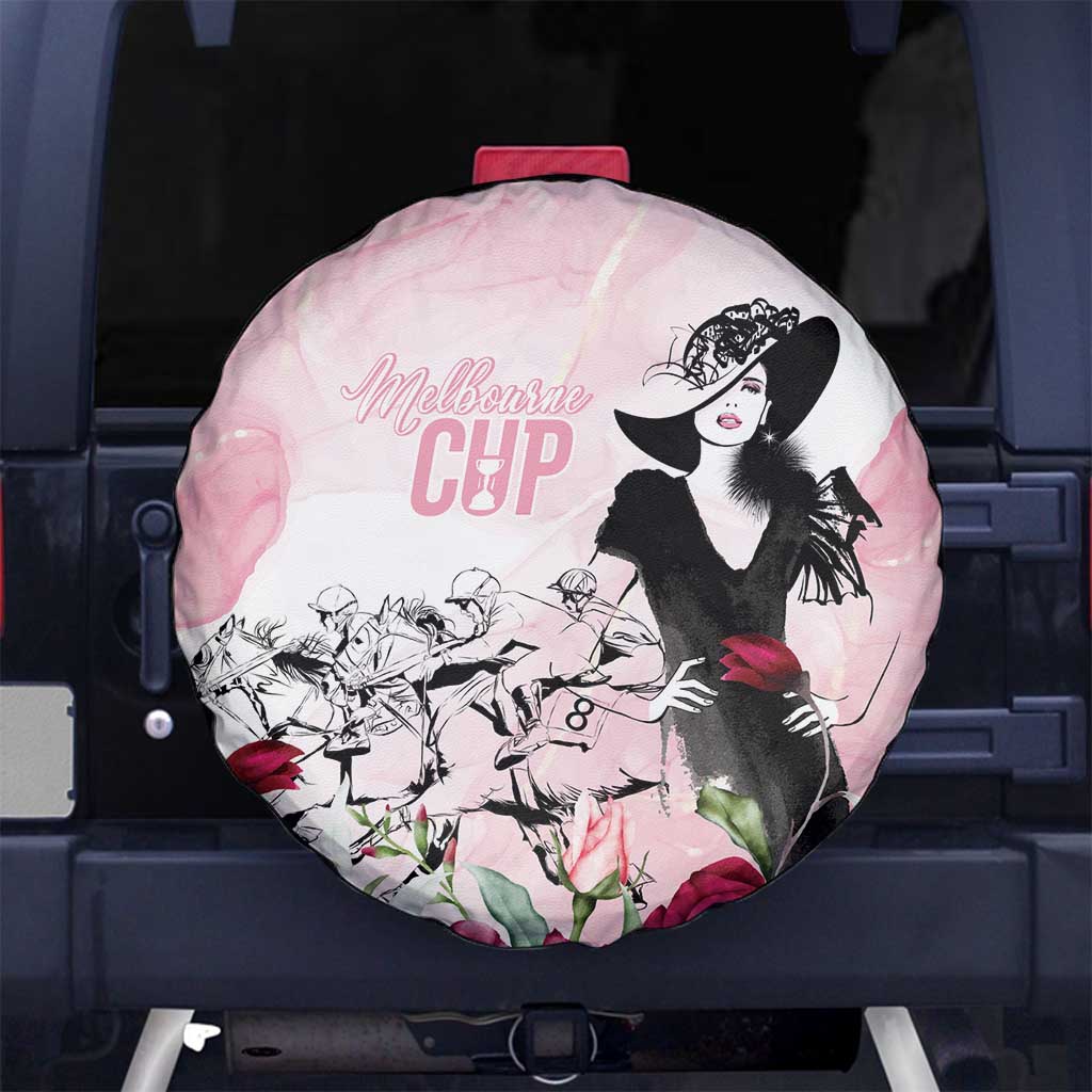 Melbourne Horse Racing Cup Pink Out Derby Spare Tire Cover - Wonder Print Shop