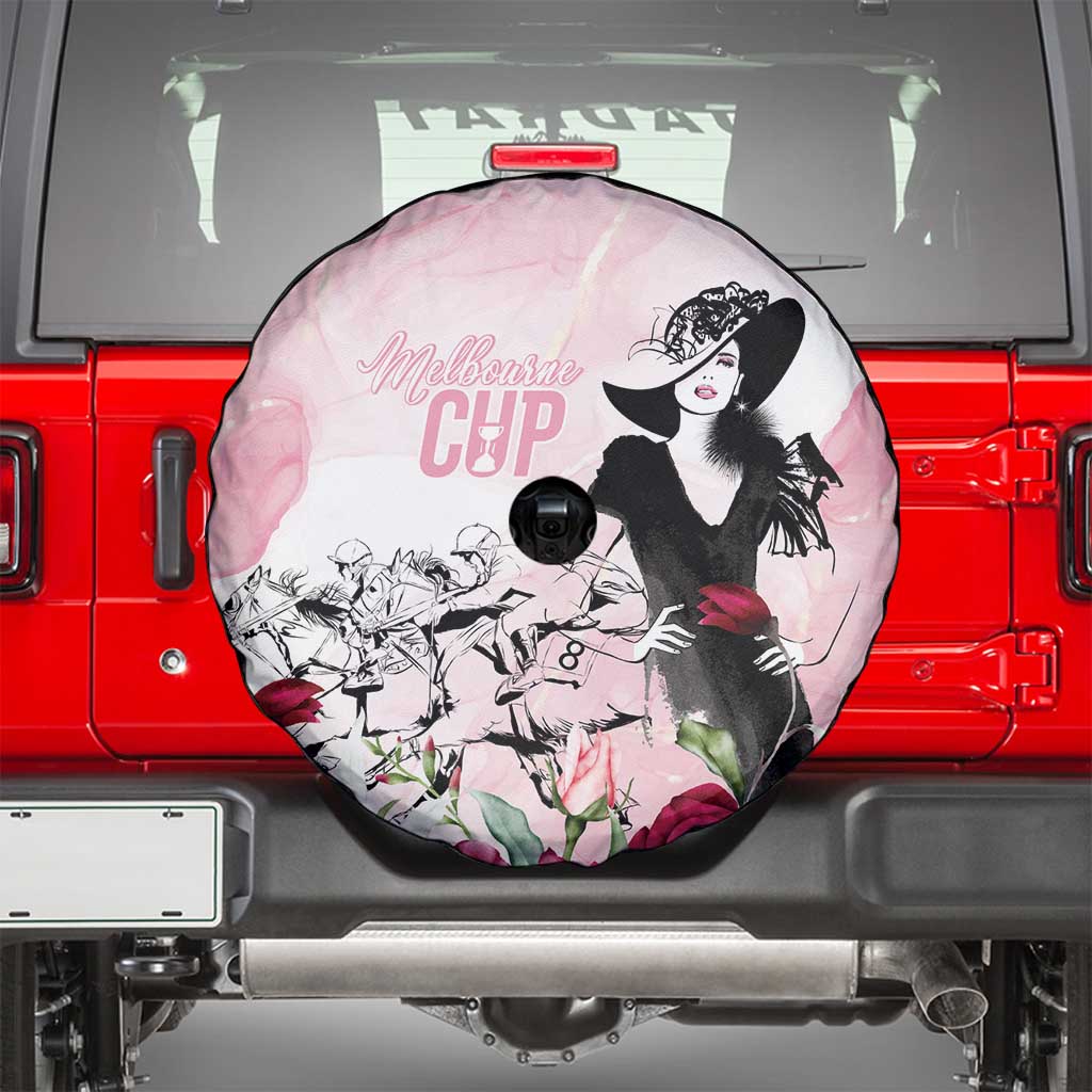 Melbourne Horse Racing Cup Pink Out Derby Spare Tire Cover - Wonder Print Shop