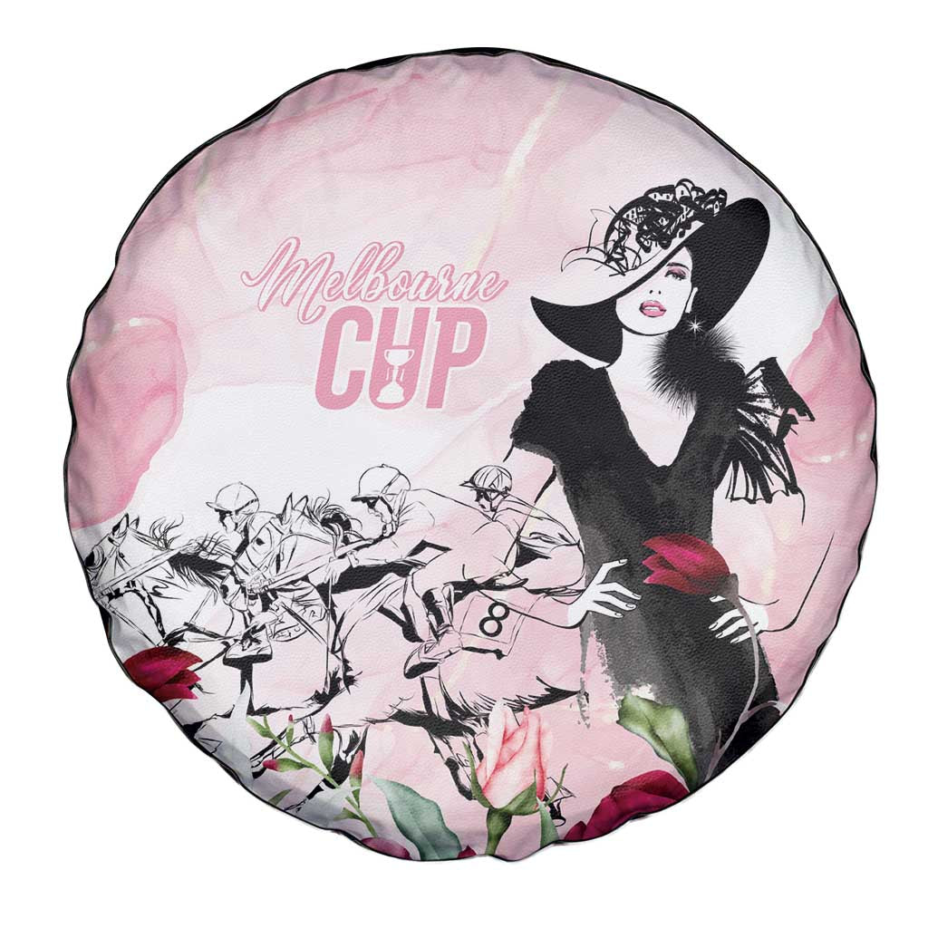 Melbourne Horse Racing Cup Pink Out Derby Spare Tire Cover - Wonder Print Shop