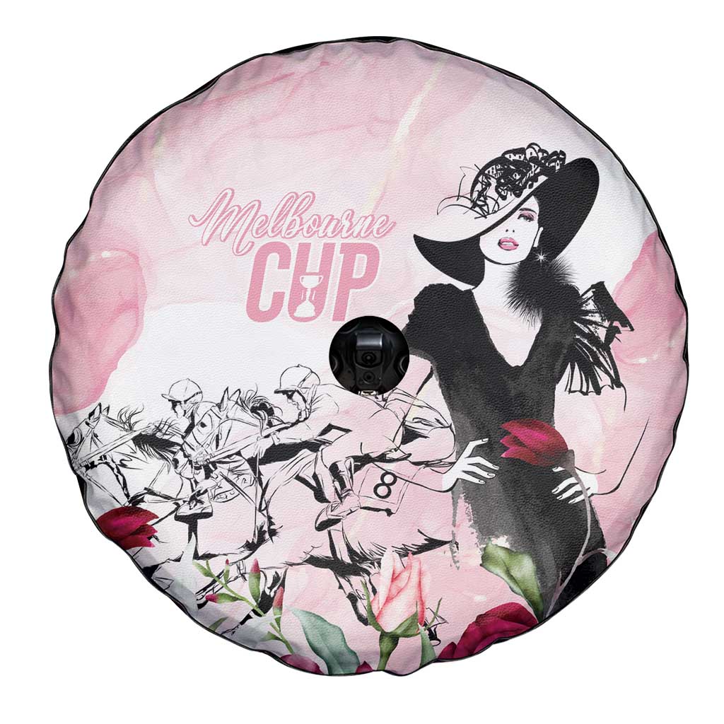 Melbourne Horse Racing Cup Pink Out Derby Spare Tire Cover - Wonder Print Shop
