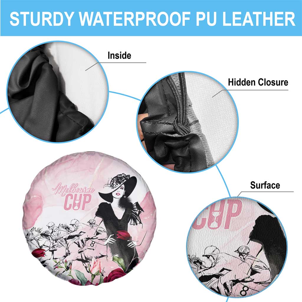 Melbourne Horse Racing Cup Pink Out Derby Spare Tire Cover - Wonder Print Shop