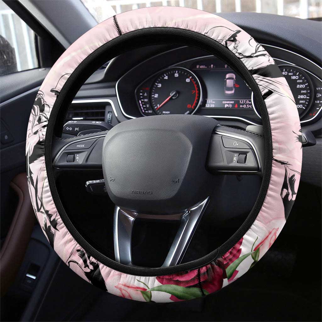 Melbourne Horse Racing Cup Pink Out Derby Steering Wheel Cover - Wonder Print Shop