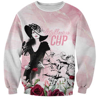 Melbourne Horse Racing Cup Pink Out Derby Sweatshirt - Wonder Print Shop