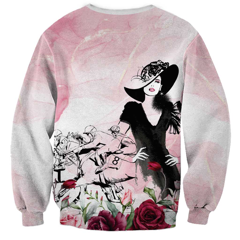 Melbourne Horse Racing Cup Pink Out Derby Sweatshirt - Wonder Print Shop