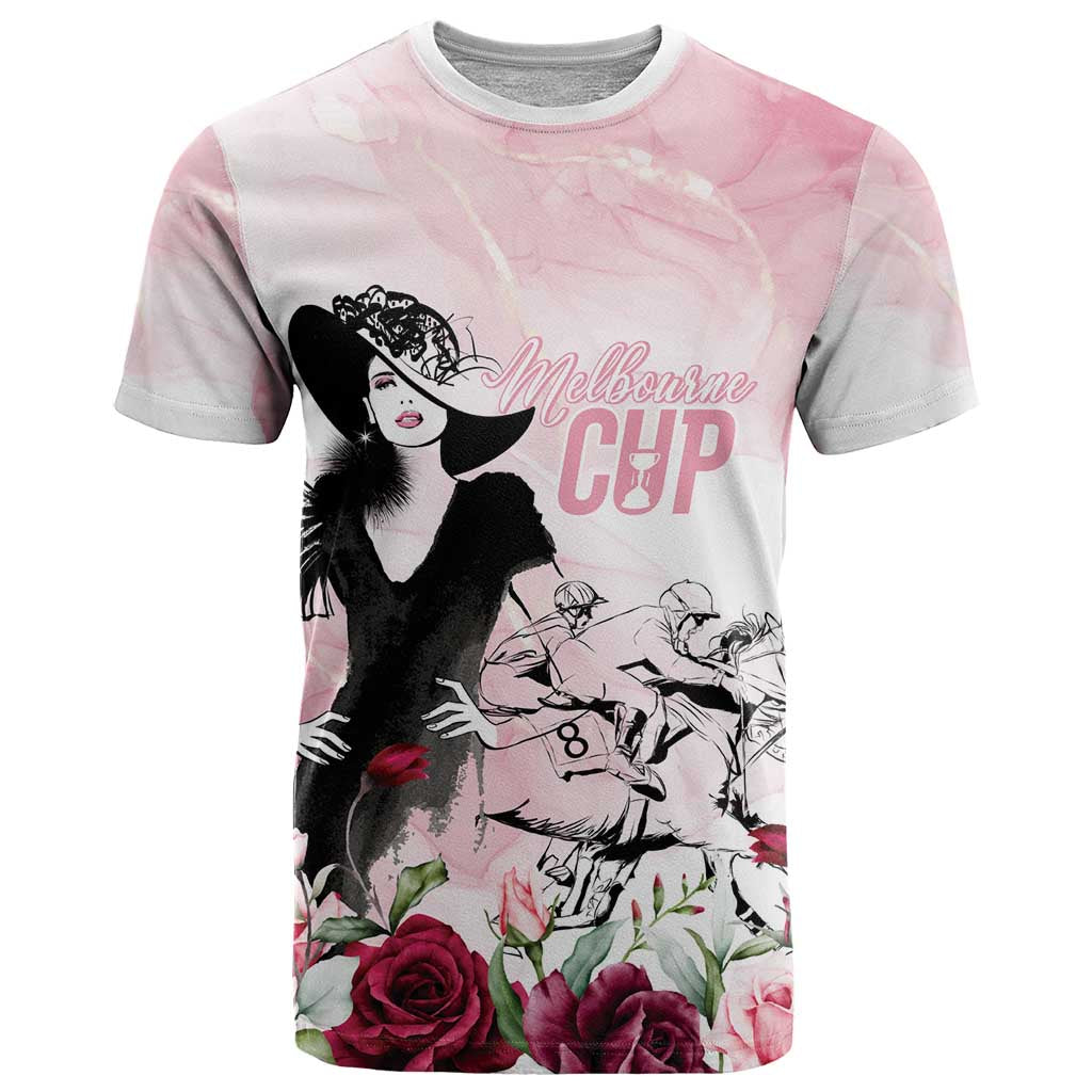 Melbourne Horse Racing Cup Pink Out Derby T Shirt - Wonder Print Shop