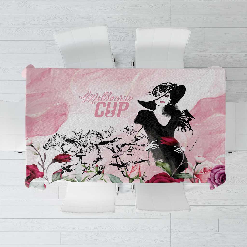Melbourne Horse Racing Cup Pink Out Derby Tablecloth - Wonder Print Shop