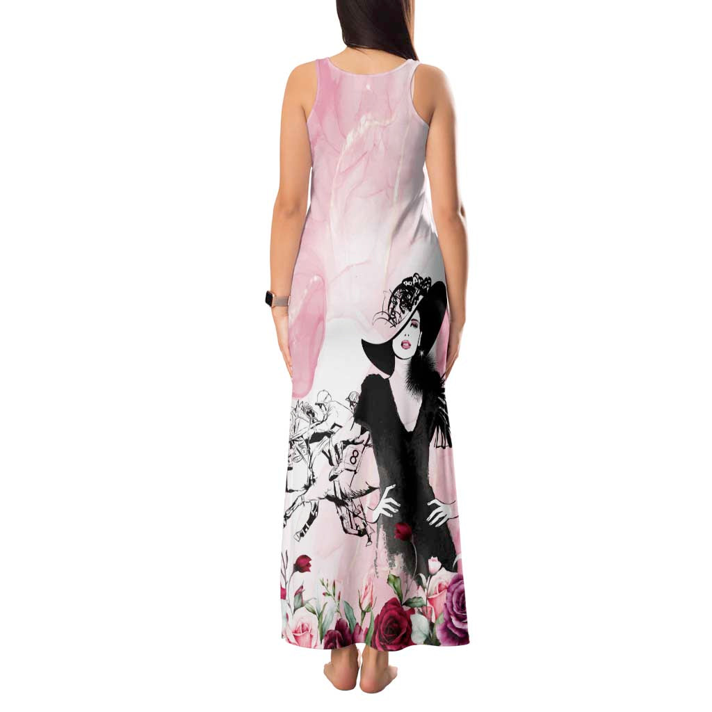 Melbourne Horse Racing Cup Pink Out Derby Tank Maxi Dress - Wonder Print Shop