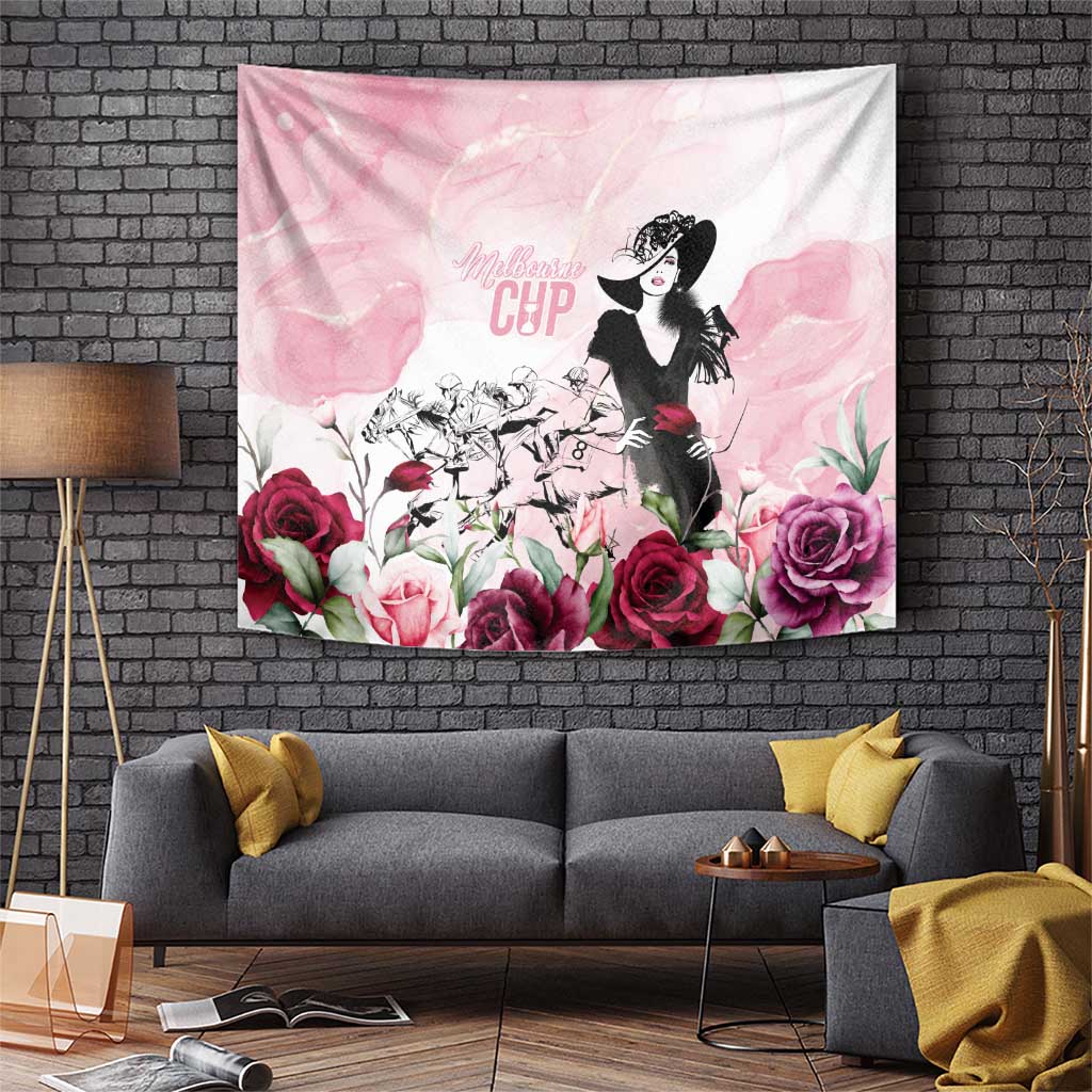 Melbourne Horse Racing Cup Pink Out Derby Tapestry - Wonder Print Shop
