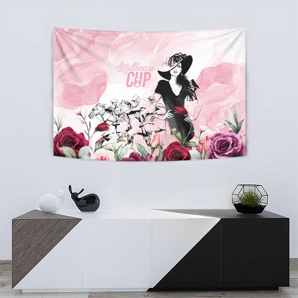 Melbourne Horse Racing Cup Pink Out Derby Tapestry - Wonder Print Shop