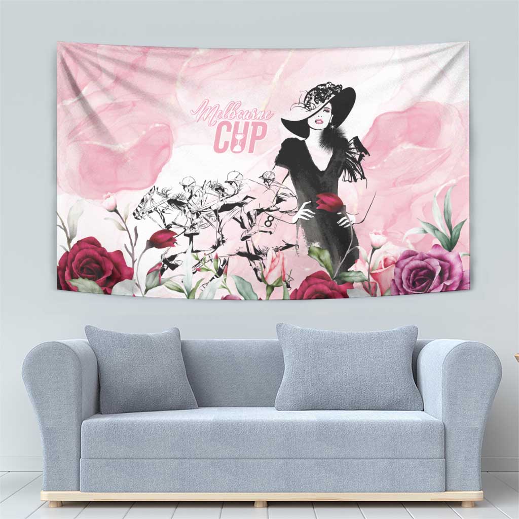 Melbourne Horse Racing Cup Pink Out Derby Tapestry - Wonder Print Shop