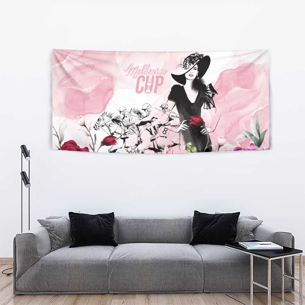 Melbourne Horse Racing Cup Pink Out Derby Tapestry - Wonder Print Shop