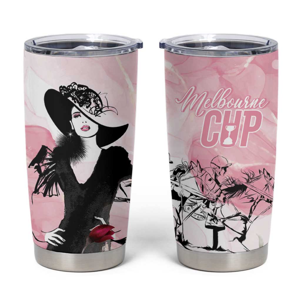 Melbourne Horse Racing Cup Pink Out Derby Tumbler Cup - Wonder Print Shop