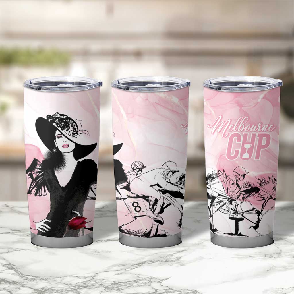 Melbourne Horse Racing Cup Pink Out Derby Tumbler Cup - Wonder Print Shop