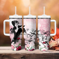 Melbourne Horse Racing Cup Pink Out Derby Tumbler With Handle - Wonder Print Shop