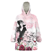 Melbourne Horse Racing Cup Pink Out Derby Wearable Blanket Hoodie - Wonder Print Shop