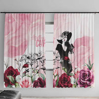Melbourne Horse Racing Cup Pink Out Derby Window Curtain - Wonder Print Shop