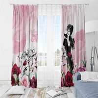 Melbourne Horse Racing Cup Pink Out Derby Window Curtain - Wonder Print Shop