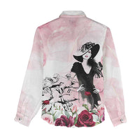 Melbourne Horse Racing Cup Pink Out Derby Women Casual Shirt - Wonder Print Shop