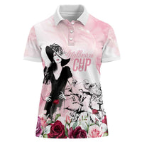 Melbourne Horse Racing Cup Pink Out Derby Women Polo Shirt - Wonder Print Shop
