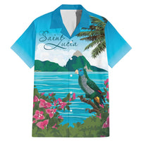 Saint Lucia Island Family Matching Mermaid Dress and Hawaiian Shirt Pitons Landscape