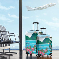 Saint Lucia Island Luggage Cover Pitons Landscape