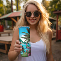 Saint Lucia Island Skinny Tumbler Pitons Landscape