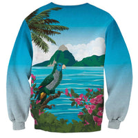 Saint Lucia Island Sweatshirt Pitons Landscape