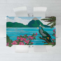 Saint Lucia Island Tablecloth Pitons Landscape