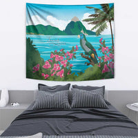 Saint Lucia Island Tapestry Pitons Landscape