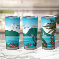 Saint Lucia Island Tumbler Cup Pitons Landscape