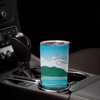 Saint Lucia Island Tumbler Cup Pitons Landscape