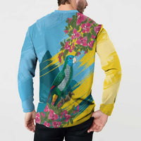 Saint Lucia Button Sweatshirt Tropical Vibes